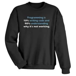 Programming T-Shirt Or Sweatshirt -Fashion Paradise HBR661 SWT