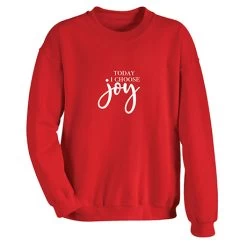 Today I Choose Joy T-Shirt Or Sweatshirt -Fashion Paradise HBR681 S