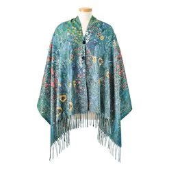 Reversible Art Print Button Wrap -Fashion Paradise HBS072 SIG0124