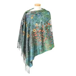 Reversible Art Print Button Wrap -Fashion Paradise HBS072 b