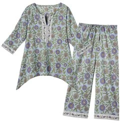Purple Dahlia Pajama Set
