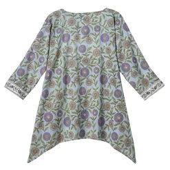 Purple Dahlia Pajama Set -Fashion Paradise HBS397 top back