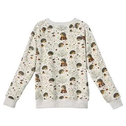 Sweet Hedgehogs Crewneck Sweatshirt Or Zip-Front Hoodie -Fashion Paradise HBS532 SW back