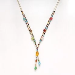 Double-Strand Silk Threaded Carnival Necklace