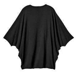 Jersey Slub Cocoon Cardigan -Fashion Paradise HBT402 BK back SIG0324