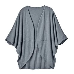 Jersey Slub Cocoon Cardigan -Fashion Paradise HBT402 BL front SIG0324