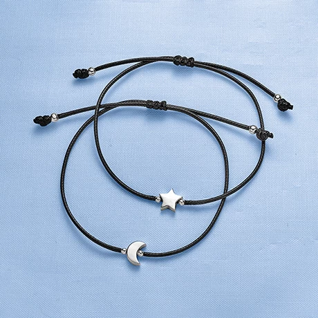 Moon And Stars Sharing Bracelets 1 Moon And Stars Sharing Bracelets