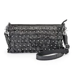 Field Of Flowers Leather Handbag 14 Field Of Flowers Leather Handbag -Fashion Paradise HBT652 black long strap