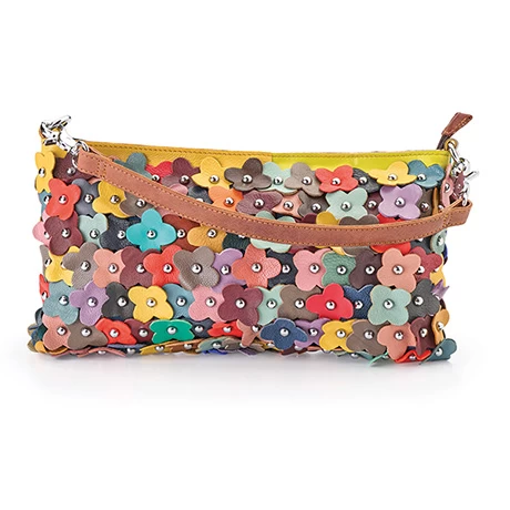 Field Of Flowers Leather Handbag 2 Field Of Flowers Leather Handbag - Image 2