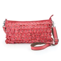 Field Of Flowers Leather Handbag 11 Field Of Flowers Leather Handbag -Fashion Paradise HBT652 red long strap