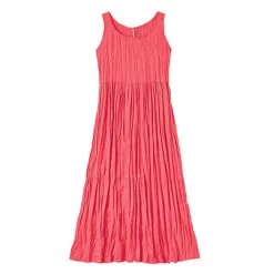 Crinkled Tiered Travel Dress -Fashion Paradise HBT782 CR front SIG0324