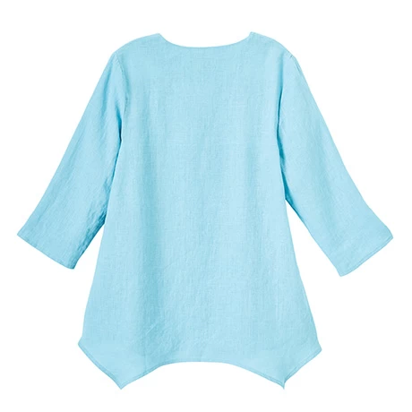 Linen Button Tunic 3 Linen Button Tunic - Image 3