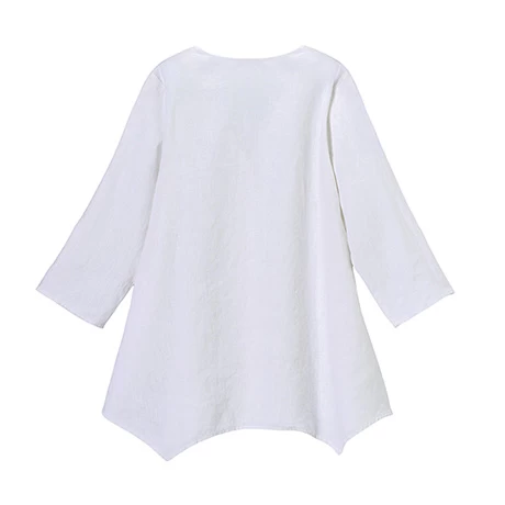 Linen Button Tunic 7 Linen Button Tunic - Image 7