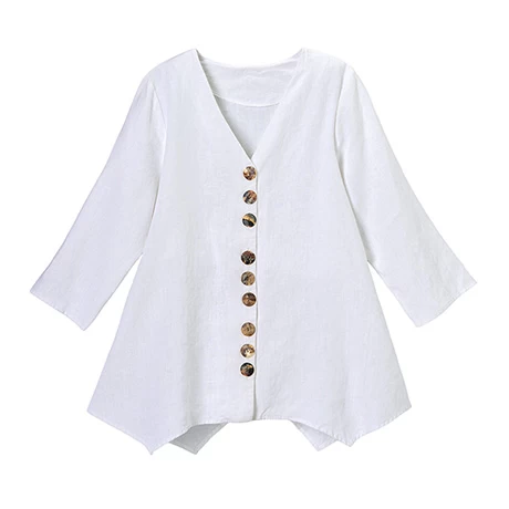 Linen Button Tunic 6 Linen Button Tunic - Image 6