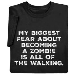 Zombie Walking T-Shirt Or Sweatshirt