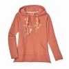 Embroidered Floral Terra-Cotta Hoodie