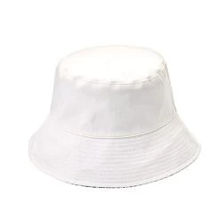 Reversible Bucket Hat -Fashion Paradise HBU862 white solid SIG324