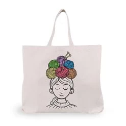 Knitter Tote Bag