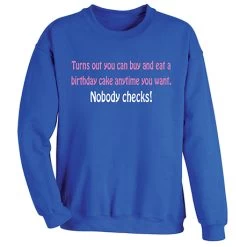 Nobody Checks T-Shirt Or Sweatshirt -Fashion Paradise HBX881 SWT