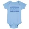Personalized "Special Delivery" Postmark One-Piece Bodysuit - Blue