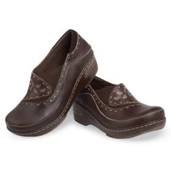 Spring Footwear Closed-Back Hand-Painted Leather Clogs -Fashion Paradise HN8812 b