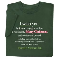 Personalized A Very Legal Christmas T-Shirt Or Sweatshirt