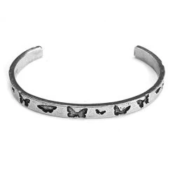 Note To Self Inspirational Lead-Free Pewter Cuff Bracelet -Fashion Paradise HR6062BU