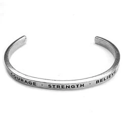 Note To Self Inspirational Lead-Free Pewter Cuff Bracelet -Fashion Paradise HR6062CS