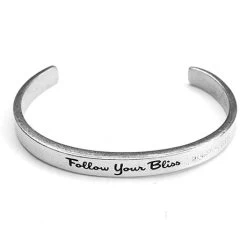 Note To Self Inspirational Lead-Free Pewter Cuff Bracelet -Fashion Paradise HR6062FB