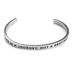 Note To Self Inspirational Lead-Free Pewter Cuff Bracelet -Fashion Paradise HR6062LJ