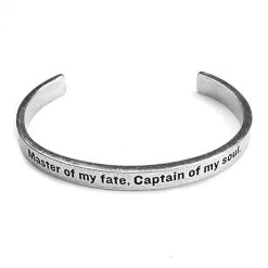 Note To Self Inspirational Lead-Free Pewter Cuff Bracelet -Fashion Paradise HR6062MF