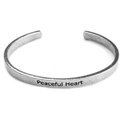 Note To Self Inspirational Lead-Free Pewter Cuff Bracelet -Fashion Paradise HR6062PH