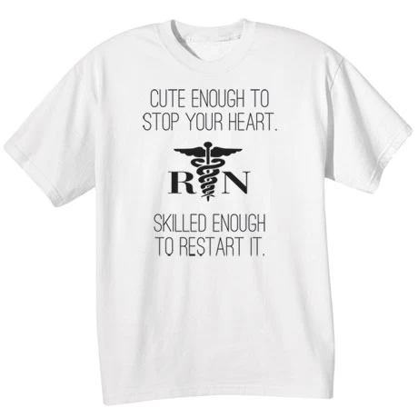 Start/Stop Your Heart T-Shirt Or Sweatshirt For Nurses 2 Start/Stop Your Heart T-Shirt Or Sweatshirt For Nurses - Image 2