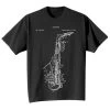 Vintage Patent Drawing Shirts - Saxophone