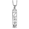 Personalized Astrological Cartouche - Sterling Silver Pendant And Chain
