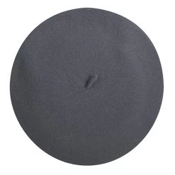 100% Wool Basque Beret 27 100% Wool Basque Beret -Fashion Paradise HX1662 Soft Charcoal