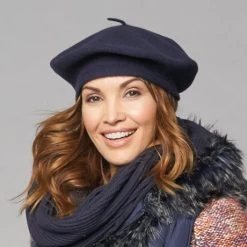 100% Wool Basque Beret 18 100% Wool Basque Beret -Fashion Paradise HX1662 model2