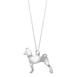 Sterling Silver Dog Breed Necklace -Fashion Paradise HX2252 BA