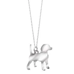 Sterling Silver Dog Breed Necklace -Fashion Paradise HX2252 BE