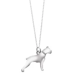 Sterling Silver Dog Breed Necklace -Fashion Paradise HX2252 BX
