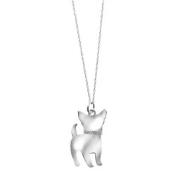 Sterling Silver Dog Breed Necklace -Fashion Paradise HX2252 CH
