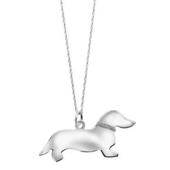 Sterling Silver Dog Breed Necklace -Fashion Paradise HX2252 DA