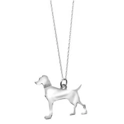 Sterling Silver Dog Breed Necklace -Fashion Paradise HX2252 DL