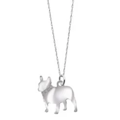 Sterling Silver Dog Breed Necklace -Fashion Paradise HX2252 FB