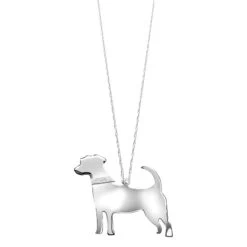 Sterling Silver Dog Breed Necklace -Fashion Paradise HX2252 JR