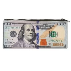 Bank Note Zipper Pouches