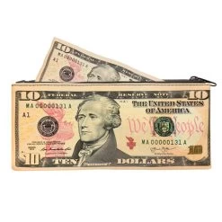 Bank Note Zipper Pouches -Fashion Paradise HX5592 ten b