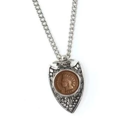 1800s Indian Cent Arrowhead Men's Pendant