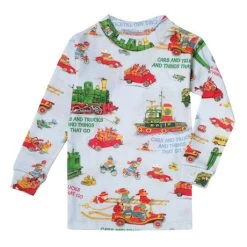 Cars & Trucks & Things That Go Pajamas -Fashion Paradise HY6112 TOP