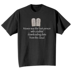 Moses And The Tablet T-Shirt Or Sweatshirt -Fashion Paradise HY7091 BK T